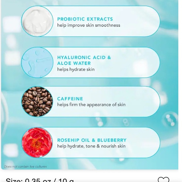 NIB Tula Skincare Glow + Get It Cooling & Brightening Eye Balm - Picture 5 of 5